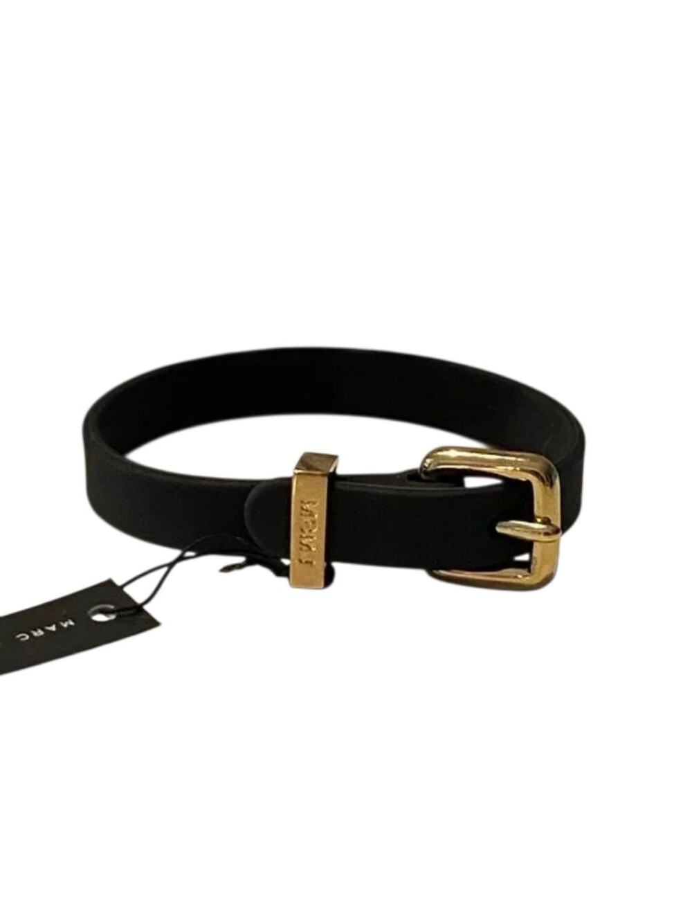 NWT Marc Jacobs Silicone Watch Style Band Bracelet With Gold Clasp Black Only